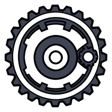 Pink setting gear sticker