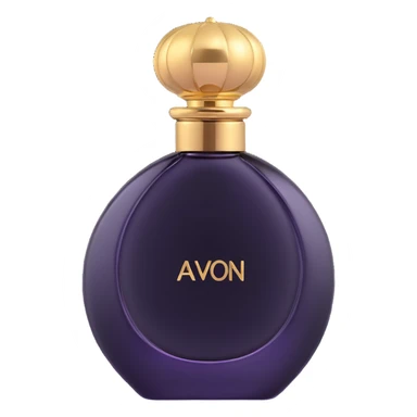 Elegant AVON perfume bottle with gold cap sticker