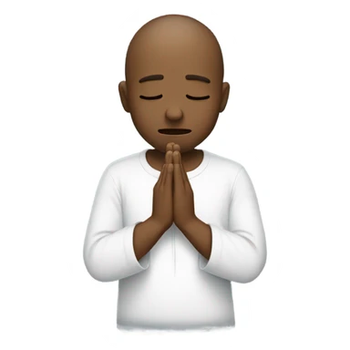 Emoji crying and praying hands sticker