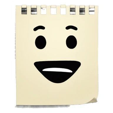 memo note with face sticker
