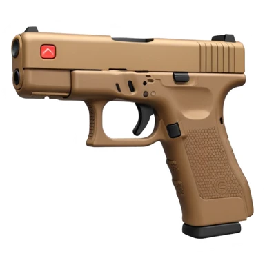 Tan Glock with a switch  sticker