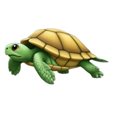 Ttortue sur un poulpe sticker