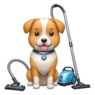 Dog with a Hoover sticker
