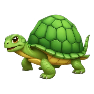 Une tortue sur un dragon sticker
