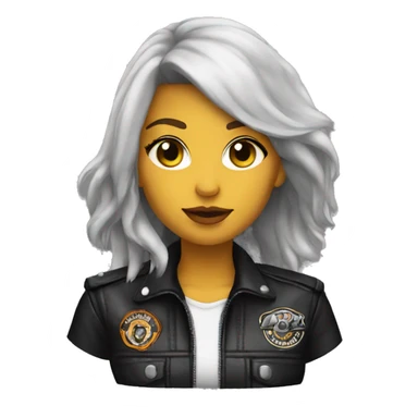  motorcycle club girl sticker