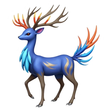 Xerneas-Fakémon-hybrid-creature (full body)  sticker