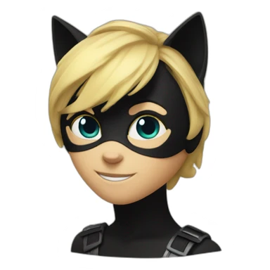 Cat noir from miraculous sticker