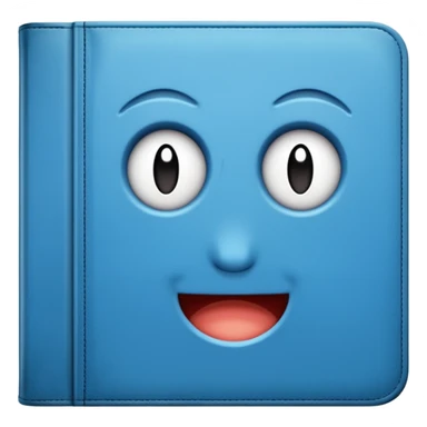 cartella azzurra  sticker