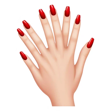 Painting nails red sticker