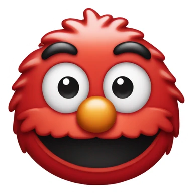 Cute Elmo head sticker