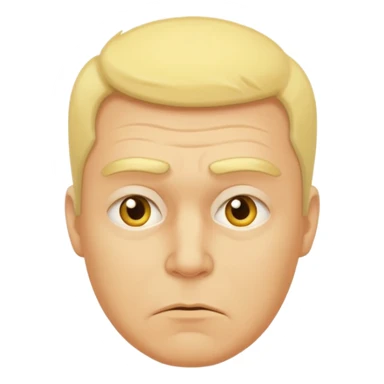 Yellow face man cold and hot sticker