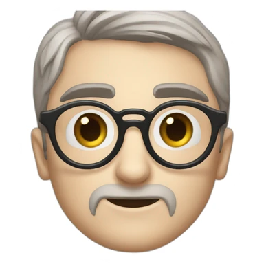 Daniel Radcliffe blue eyes with glasses sticker