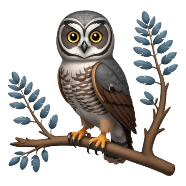 Northern Hawk-Owl Forest sticker