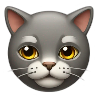 Cat head with Buffalo body sticker