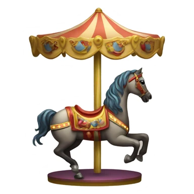 carousel horse from carnival  sticker
