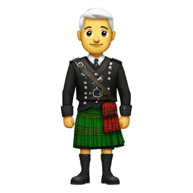 Guy in a kilt sticker
