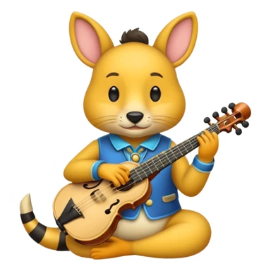 un animal musicien sticker