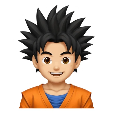 Emoji San goku sticker