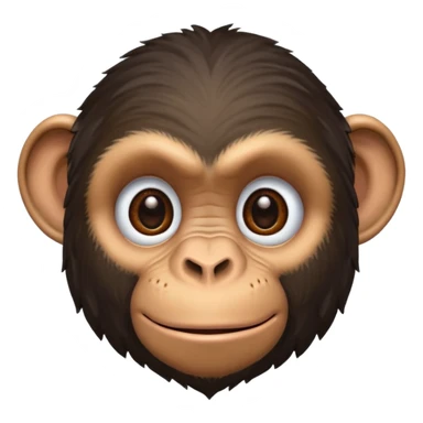 chimpanzee fface sticker