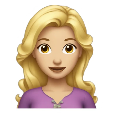 Belle fille blonde sticker