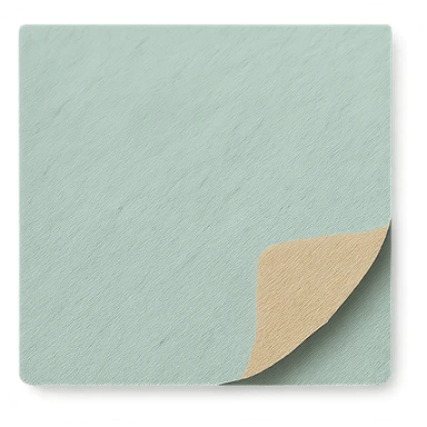 soft pastel gentle sticky note icon with torn paper edge sticker