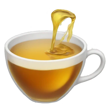 spilling tea sticker