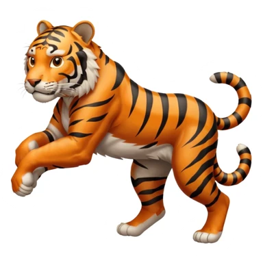 High resolution of a runnig tigar sticker