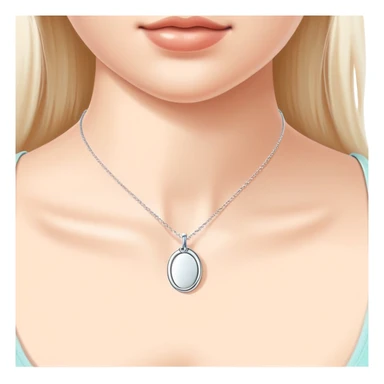Tiffany oval tag choker necklace sticker