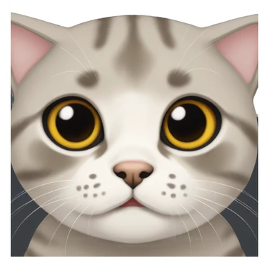 Scottish fold cat em sticker
