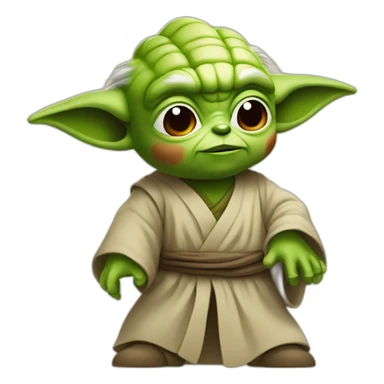 Yoda qui joue a mario sticker