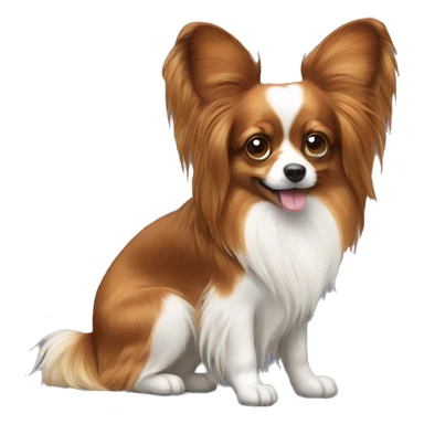 Papillon dog sticker