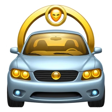 halo around a car sticker