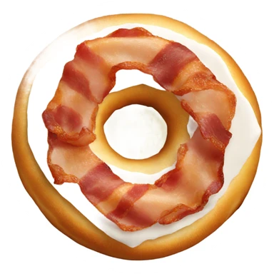 bacon bagel sticker