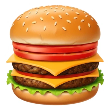 Cheese and tomato and vegetables Burger no beef  sticker