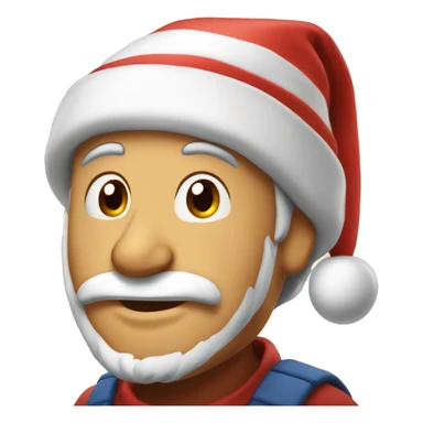 Père Noël mignon avec un tuque  sticker