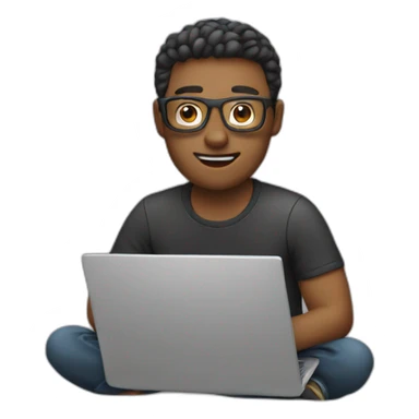 Video editor with laptop  sticker