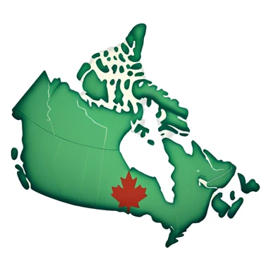 map of canada sticker