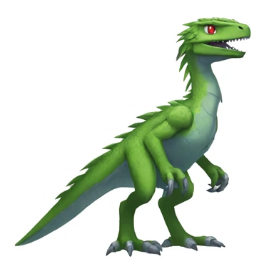  Cool Edgy Digimon-Fakemon-Raptor-Reptile full body sticker