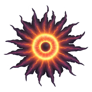 detailed supernova with expanding shock waves sticker