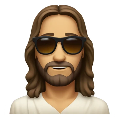 Jesus wearing sunglasses sticker