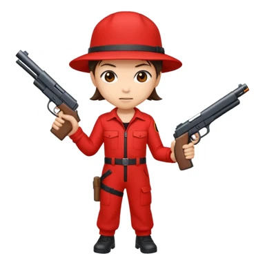 Tokyo in Money Heist, realistic sticker