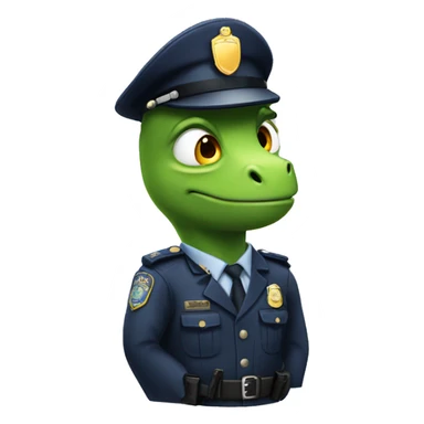 Dinosaurio policia sticker