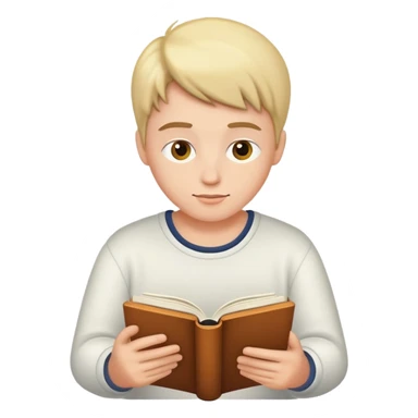 reading a book  sticker