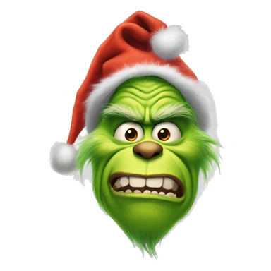 Really foul and ugly grinch  sticker