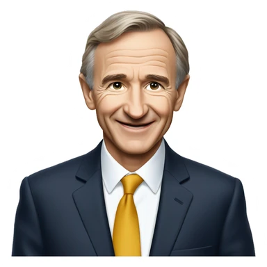 Bernard Arnault smiling in a Suite  sticker