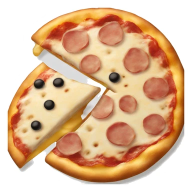 Pizza de jamón y queso tostada sticker
