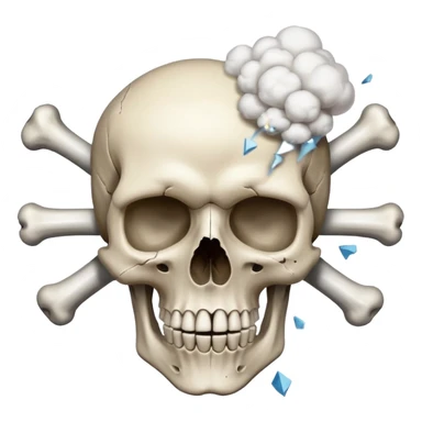 Skull explotion sticker