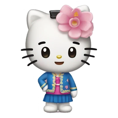 xianghongsu hello kitty sticker