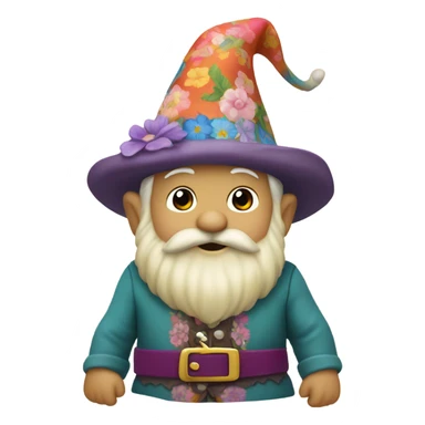 Gnome wearing a dress sticker