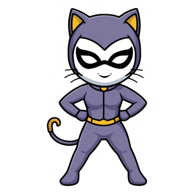 Catwoman from DC comics sticker